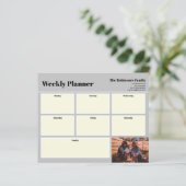 Aangepast uw foto-weekblad in grijs (Staand voorkant)