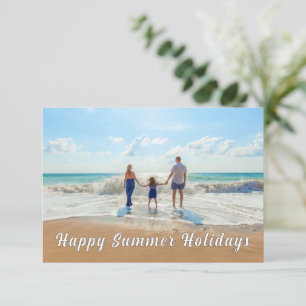 Aangepast uw foto Zomer Feestdagen Kaart