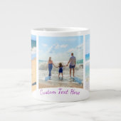 Aangepast uw fotocollage koffie Mok met tekst (Voorkant)