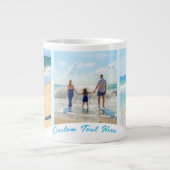 Aangepast uw fotocollage Mok cadeau met tekst (Voorkant)
