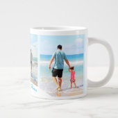 Aangepast uw fotocollage Mok cadeau met tekst (Rechts)