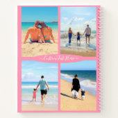 Aangepast uw fotocollage Notitieboek met tekst (Achterkant)