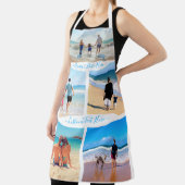 Aangepast uw fotocollage Schort met tekst (Insitu)