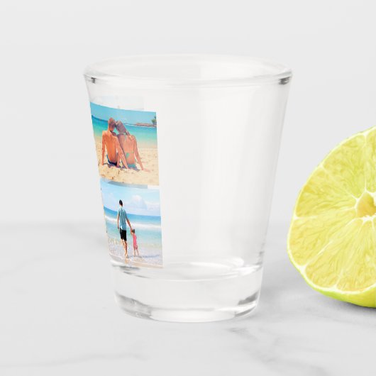 Aangepast uw fotocollage Shot Glass Gift Shot Glas (Rechts)