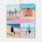 Aangepast uw fotocollage tekst Kerstmis ornament