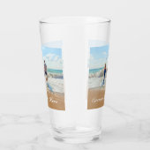 Aangepast uw fotoglas met tekstnaam glas (Rechts)