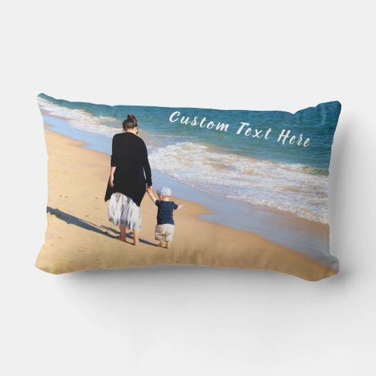 Aangepast uw fotokussen met tekstnaam kussen (Achterkant)