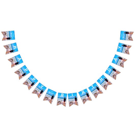 Aangepast uw fotoontwerp Verjaardag Bunting Vlagge Vlaggetjes (Alle)