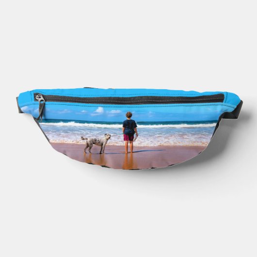 Aangepast uw huisdier Foto Fanny Pack voorbeeld Heuptasje (Liggend)