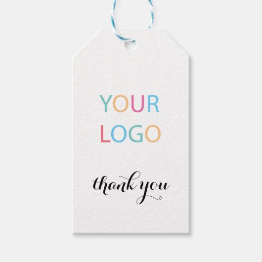 Aangepast uw Logo bedrijf Cadeaulabel (Voorkant)