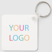 Aangepast uw logo bedrijf  sleutelhanger (Achterkant)