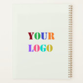 Aangepast uw Logo Business Name Text Info Planner (Achterkant)