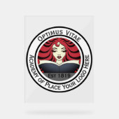 Aangepast uw Logo hier Afbeelding Business Acryl Bord (Voorkant)