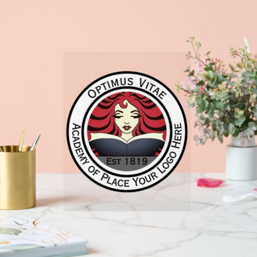 Aangepast uw Logo hier Afbeelding Business Acryl Bord (Huwelijk)