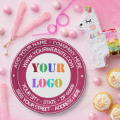 Aangepast Uw Logo Naam Adres Website Papieren Bord (Feest)