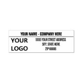 Aangepast uw logo naam adres zelf-inkende stempel (Design)