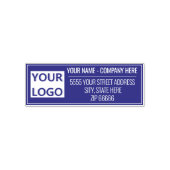 Aangepast Uw Logo Naam Retouradres Kleur Stempel (Design)