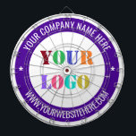Aangepast Uw Logo Naam Website Bedrijf Dart Board Dartbord<br><div class="desc">Aangepaste kleuren en lettertypen - Ontwerp uw eigen gepersonaliseerde dartborden met uw bedrijf Logo en naam Website of aangepaste tekst Promotionele zaken of moderne persoonlijke dartborden Gift - Maak uniek uw eigen ontwerp - Voeg uw Logo toe - Afbeelding - Foto of QR-code / en naam - Bedrijf / Website...</div>