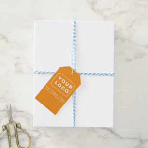 Aangepast Uw Logo Stijlvol Minimaal Bedrijfslogo Cadeaulabel