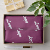 Aangepast uw logo stijlvol moderne wijn wit tissuepapier (Geschenk)