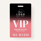 Aangepast uw Logo VIP-evenement Badge (Voorkant)