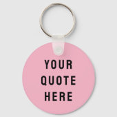 Aangepast uw offerte hier Gift Pink gepersonalisee Sleutelhanger (Voorkant)