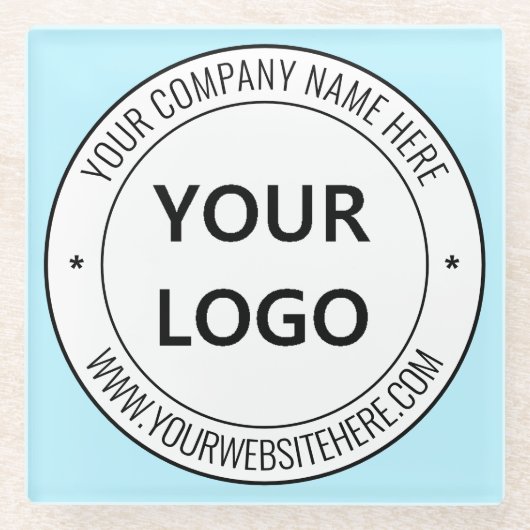 Aangepast Uw Onderzetter van het Glas van de Logo  (Voorkant)