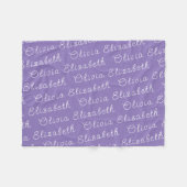 Aangepast uw pasgeboren gepersonaliseerde baby mei fleece deken (Voorkant (Horizontaal))