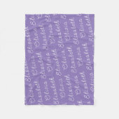 Aangepast uw pasgeboren gepersonaliseerde baby mei fleece deken (Voorkant)