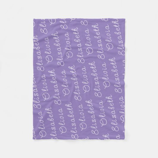 Aangepast uw pasgeboren gepersonaliseerde baby mei fleece deken (Voorkant)