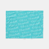 Aangepast uw pasgeboren gepersonaliseerde baby mei fleece deken (Voorkant (Horizontaal))