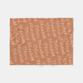 Aangepast uw pasgeboren gepersonaliseerde baby mei fleece deken (Voorkant (Horizontaal))