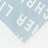 Aangepast uw pasgeboren gepersonaliseerde naam Bab Fleece Deken (Hoek)