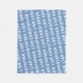 Aangepast uw pasgeboren gepersonaliseerde naam Bab Fleece Deken (Voorkant)