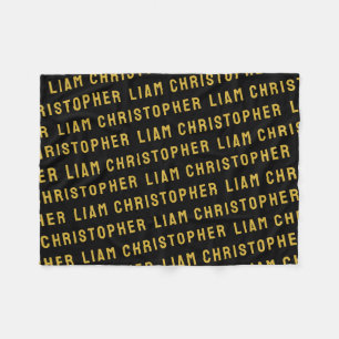 Aangepast uw pasgeboren gepersonaliseerde zoon bab fleece deken