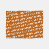 Aangepast uw pasgeboren gepersonaliseerde zoon bab fleece deken (Voorkant (Horizontaal))