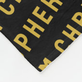 Aangepast uw pasgeboren gepersonaliseerde zoon bab fleece deken (Hoek)