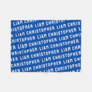 Aangepast uw pasgeboren gepersonaliseerde zoon bab fleece deken