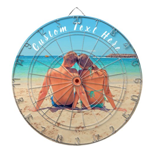Aangepast uw Photo Dart Board Gift met aangepaste  Dartbord (Voorkant)