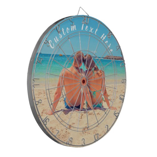 Aangepast uw Photo Dart Board Gift met aangepaste  Dartbord (Voorkant Links)