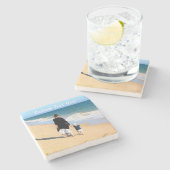 Aangepast uw Photo Stone Onderzetter cadeau met te (Zijkant)