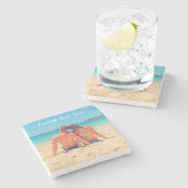 Aangepast uw Photo Stone Onderzetter cadeau met te (Zijkant)