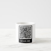 Aangepast uw QR Code Espresso Cup Gepersonaliseerd Espresso Kop (Voorkant)