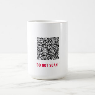 Aangepast Uw QR Code Scan Info Funny Coffee Mok