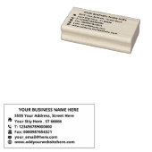 Aangepast uw volledige informatie adres Rubber Sta Rubberstempel (Gestempeld)