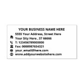 Aangepast uw volledige informatie adres Rubber Sta Rubberstempel (Afrduk)