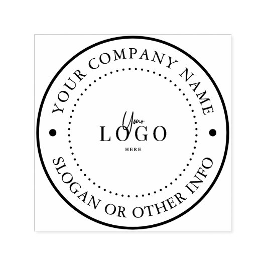 Aangepast uw zakelijke Logo Zelfinktende Stempel (Design)