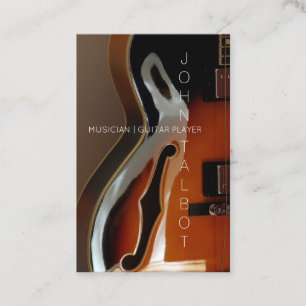 Aangepast V-Visitekaartje voor Guitar Player Visitekaartje