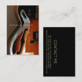 Aangepast V-Visitekaartje voor Guitar Player Visitekaartje (Voorkant / Achterkant)