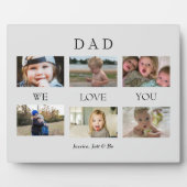 Aangepast vader We houden van Foto Gray Collage Pl Fotoplaat (Voorkant)